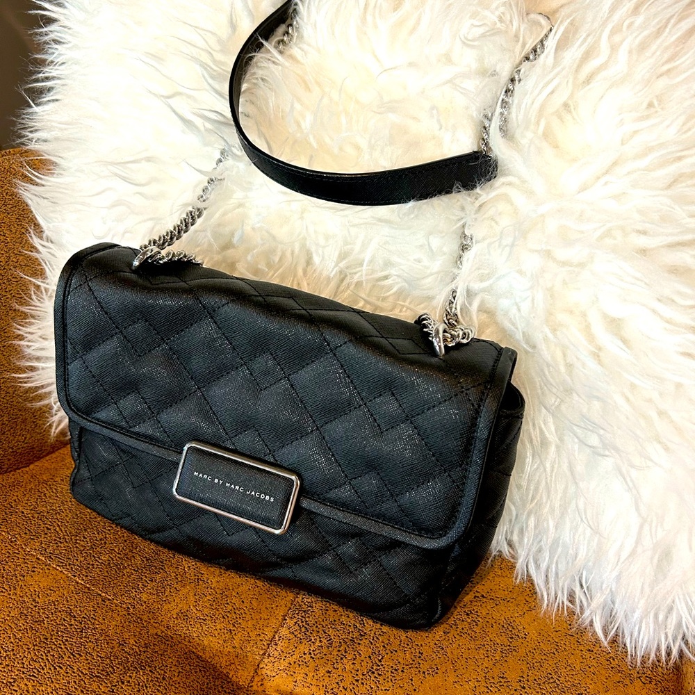 Marc Jacobs shoulder bag with chrome shoulder strap